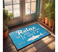 XYBH Zerbino per interni casa, relax, We Are Crazy. It Isn'T a Fish. Zerbino per casa, bar, balcone, decorazione (40 x 60 cm)
