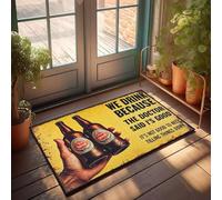 XYBH Zerbino per porta d'ingresso, divertente con scritta in inglese "We Drink Because The Doctor Said It's Good", tappeto autunnale per esterni, set di tappeti da cucina (40 x 60 cm)
