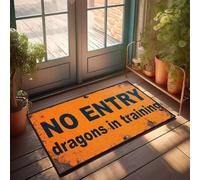 XYBH Zerbino per porta d'ingresso, per ingresso esterno, senza draghi in formazione, decorazione per balcone, camera da letto, per uomo (65 x 90 cm)
