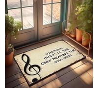 XYBH Zerbino per scarpe By Door Something Music Is The Only Meaning The Soul Needs. Zerbino decorativo per piscina all'aperto tappetino di benvenuto per aula (40 x 60 cm)