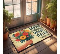 XYBH Zerbino personalizzato per porta d'ingresso che cresce attraverso ciò che si passa attraverso lo zerbino roba per la decorazione della porta della stanza dei ragazzi (40 x 60 cm)