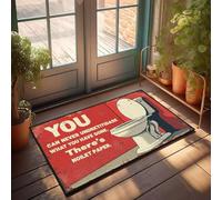 XYBH Zerbino personalizzato per porta d'ingresso che non puoi mai sottovalutare quello che hai fatto. Zerbino per sala giochi, arredamento cabina uomo (40 x 60 cm)