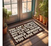 XYBH Zerbino personalizzato per porta d'ingresso, con scritta in inglese "You Can'T Always Control Who Walks Into Your Life", zerbino decorativo per interni ed esterni (65 x 90 cm)