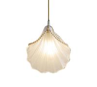 XYBZJP Lampadari a forma di conchiglia dalla personalità creativa, lampada a sospensione in vetro stile semplice, lampade da soffitto a incasso, lampada a sospensione per decorazione ristorante camera
