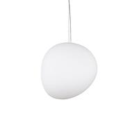 XYBZJP Paralume per lampadario in vetro a forma di ciottolo, lampada a sospensione in stile creativo nordico, illuminazione a soffitto a testa singola con base E27, lampada a sospensione per montaggio