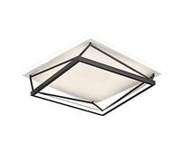 XYBZJP Plafoniera in Ferro battuto in Stile Minimalista, Luce a Schermo Piatto Semplice Quadrata, plafoniera a soffitto con Sorgente Luminosa a LED, plafoniera con Decorazione Balcone Camera da Letto