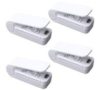 XYDZ 4PCS Sigillatrice Manuale, 2 in 1 Sigillatore per Sacchetti con Taglierina Portatile Mini Sigillatore Mano Sealer per Sigillare i Sacchetti (Batteria non Inclusa) Bianco