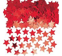 XYDZ Coriandoli Rossi a Forma di Stella, 40 Gram Stelle Coriandoli Confetti Glitter Stelle Paillette per Artigianato Fai da Te Nail Art e Decorazione Della Festa
