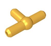 XYEIUGO GDS-1053 4697 Connettore pneumatico a T, Oro metallizzato, 50 pezzi | Compatibile con mattoncini LEGO. Componenti MOC per i principali marchi edili, corrispondenza coerente dei colori.