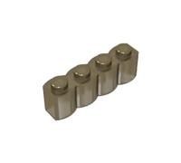 XYEIUGO GDS-1079 30137 Mattone palizzata 1x4, Marrone trasparente, 50 pezzi | Compatibile con mattoncini LEGO. Componenti MOC per i principali marchi edili, corrispondenza coerente dei colori. GDS-1079.