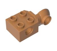 XYEIUGO GDS-1088 48171 Mattone giunto mobile 2x2, Nougat medio, 10 pezzi | Compatibile con mattoncini LEGO. Componenti MOC per i principali marchi edili, corrispondenza coerente dei colori. GDS-1088.
