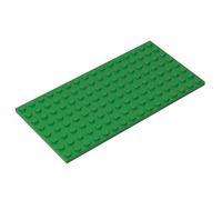 XYEIUGO GDS-529 92438 Piastra 8x16, Verde, 5 pezzi | Compatibile con LEGO. Per completare set e creare modelli MOC o fai-da-te. Tonalità uniforme tra pezzi dello stesso colore