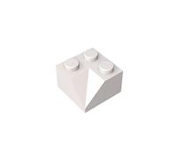 XYEIUGO GDS-721 3046 Mattone tetto concavo 45° 2x2, Bianco, 50 pezzi | Compatibile con LEGO 3046. Per completare set e creare modelli MOC o fai-da-te