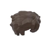 XYEIUGO GDS-90233 25412 Capelli ricci, Marrone scuro, 10 pezzi | Compatibile con LEGO 25412. Per completare set e creare modelli MOC o fai-da-te