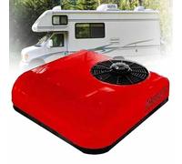 XYEJL Condizionatore d'Aria per Camper da Tetto Climatizzatore da Parcheggio da 12v/24v per Minivan, Cooling Only, Silenzioso Condizionatore per Camper, Camion E Veicolo,Red-12V