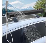 XYEJL Doccia Stradale Portatile con Serbatoio Acqua 18/20/30l,Doccia a Riscaldamento Solare a Montaggio sul Tetto,Montaggio Tubo Acqua su Portabagagli per Camper Fuoristrada Autocarri,Campeggio,18L