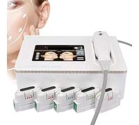 XYEJL Hifu Antirughe Lifting Viso Rassodante per La Bellezza,Macchina Dimagrante per Il Corpo Focalizzata Ad Alta Intensità,Rassoda Le Linee Sottili,Ringiovanimento della Pelle E Corpo Snello,5Heads