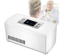 XYEJL Insulina Scatola Refrigerata Dispositivo di Raffreddamento,Portatile Medicina Smart Frigorifero,Mini Frigorifero LCD Display 2-8 °C con Ricarica USB,per Viaggio E Casa