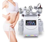XYEJL Macchina per Cavitazione sotto Vuoto 80k, Dispositivo di Bellezza Scolpitore Antirughe 9 in 1, Rimozione del Corpo a Radiofrequenza Fotoringiovanimento del Grasso Macchina di Bellezza,A