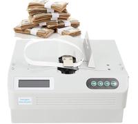 XYEJL Macchina Reggiatrice Automatica con Conteggio | 24 Volte/Min + Schermo LCD | Legatura Rapida per Banconote e Valute Straniere Ideal per Banche, Poste e Centri di Cassa