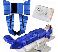 XYEJL Professionale Dispositivo Pressoterapia a Compressione, Massaggio Completo del Corpo per Drenaggio Linfatico, Perdita di Peso, Riduzione della Cellulite, 16 Airbag per Risultati Efficaci