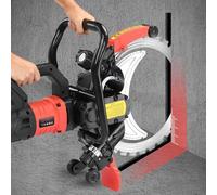 XYEJL Sega Circolare Elettrica per Calcestruzzo Senza spazzole,8980W,Sega per Cemento con Lama,profondità Taglio 29CM,3000 Giri/min,Taglio Senza Polvere,Stozzatrice Elettrica per Pareti,3xblade