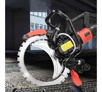 XYEJL Sega Elettrica per Calcestruzzo a Umido da 8980 W, profondità di Taglio 290 Mm, con Abbattimento Polveri Ad Acqua, Macchina per Scanalature a Parete per Marmo, Legno, Porcellana,4xblade