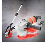 XYEJL Smerigliatrice Angolare,Levigatrice Cemento,Levigatrice Pavimenti,Piccola Smerigliatrice Portatile,90° Senza Polvere E Senza Punti Morti per Taglio,Levigatura E Lucidatura,WithExtensionPole