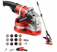 XYEJL Smerigliatrice Calcestruzzo Smerigliatrice Pavimenti E Pareti Portatile Lucidatrice 6 velocità,Levigatura Senza Soluzione continuità a 90° per Pavimenti,Pareti,Marmo,Roccia,WithExtensionPole