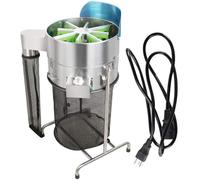 XYEJL Tagliabordi Automatico da 18 Pollici, Tagliabordi Elettrico Rotante da 60 W con 3 Lame for Fiori E Piante, velocità Regolabile a 3 Marce, Borsa a Rete E Potatore Manuale