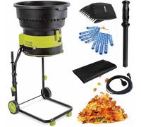XYEJL Trituratore Elettrico da Giardino - Trituratore per Foglie E Legno da 2500 W - Larghezza di Taglio di 54 Mm,Cippatori da 8000 Giri/Min per Detriti da Giardino,Foglie,Rami,noPowercord