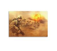 XYEMLZCC Poster decorativo da parete su tela, motivo: Rangers dell'Esercito degli Stati Uniti, poster decorativo moderno per camera da letto, per camera da letto, 50 x 75 cm