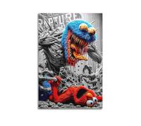 XYEMLZCC Poster decorativo da parete su tela, motivo: Sesame Street, stampa artistica moderna, per camera da letto, 40 x 60 cm
