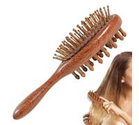 xyensy Pettine per capelli da donna - con manico antiscivolo per la cura dei capelli - Pettine per capelli lisci e ricci | Per la casa del salone, hotel, viaggi, donna e ragazza