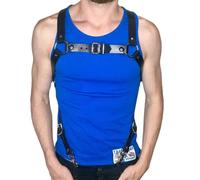 XYFfybhsd Imbracatura per il Corpo in Pelle da Uomo Cintura Harness Regolabile (Size:Taglia unica,Color:Nero)