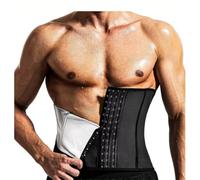 XYFfybhsd Uomo Fascia Addominale Dimagrante Cintura Regolabile Cintura Dimagrante Addominale (Size:L,Color:Argento)