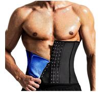 XYFfybhsd Uomo Fascia Addominale Dimagrante Cintura Regolabile Cintura Dimagrante Addominale (Size:XS,Color:Blu)