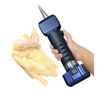 XYFGODEM Macchina elettrica manuale per spogliare polli e pollame, dispositivo ricaricabile con testa a cono regolabile, ideale per piccole piume da caccia