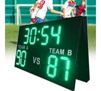 XYFGODEM Segnalibro elettronico a LED per calcio, schermo da 100 x 60 cm, per partite con telecomando, indicatore sportivo adatto per corsi di formazione