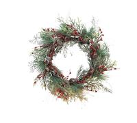 XYFGSBHQ Artificial Christmas Vine Hanging Flowers for Wall Decoration Rattan Fake Plants Leaves Garland Romantic Wedding Home Decoration(Red Garland 50cm)