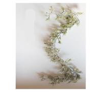 XYFGSBHQ Artificial Christmas Vine Hanging Flowers for Wall Decoration Rattan Fake Plants Leaves Garland Romantic Wedding Home Decoration(170cm)