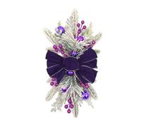 XYFGSBHQ Ghirlanda Decorativa for Scale Natalizie Fai da Te, Decorazione for Interni ed Esterni con Accessorio Decorativo, Accessorio for Travestimenti serali(Purple,2pcs)