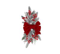 XYFGSBHQ Ghirlanda Decorativa for Scale Natalizie Fai da Te, Decorazione for Interni ed Esterni con Accessorio Decorativo, Accessorio for Travestimenti serali(Red,2pcs)