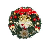 XYFGSBHQ Ghirlanda di Natale, Ornamenti da Appendere alla Porta d'ingresso, Ghirlanda Artificiale, Campana, Scatola Regalo, Fiocco, Stelle for Albero di Natale, Decorazioni for finestre di casa(A)