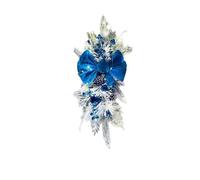 XYFGSBHQ Ghirlanda for Scale sospesa, Ghirlanda Natalizia, Ghirlanda for Porta, Ghirlanda for Scale, Ghirlanda Decorativa Natalizia sospesa(Blue,Without Light)