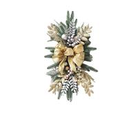 XYFGSBHQ Ghirlanda for Scale sospesa, Ghirlanda Natalizia, Ghirlanda for Porta, Ghirlanda for Scale, Ghirlanda Decorativa Natalizia sospesa(Gold,Without Light)