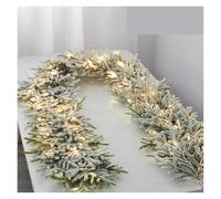 XYFGSBHQ Ghirlande di Natale con pigne, Bacche Rosse, ghirlande di Natale Artificiali for la casa, Albero di Natale, Scale, Porta, Decorazione di Capodanno(PE-F Light 1.8M)