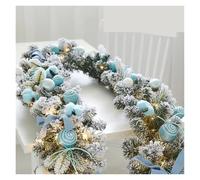 XYFGSBHQ Ghirlande di Natale con pigne, Bacche Rosse, ghirlande di Natale Artificiali for la casa, Albero di Natale, Scale, Porta, Decorazione di Capodanno(L23B04-(1.8M Light)