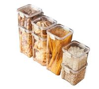 XYFGSBHQ Set di 4 barattoli sigillati for chicchi caffè in grani, contenitori in plastica for la conservazione della freschezza, set scatole a prova umidità(4PCS 950ML)