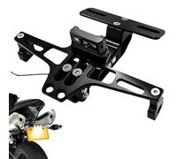 XYghzh Portatarga Moto, per Benelli Leoncino 125 2019-2024 Porta Targa Moto Universale Regolabili Supporti per Targhe Portatarga in Acciaio Inox